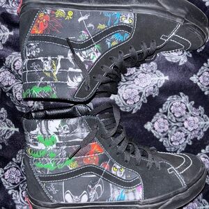 Colorful Graphic High-Top Vans